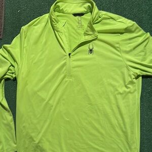 Spyder Men's Vibrant Green Performance ski Prospect baselayer